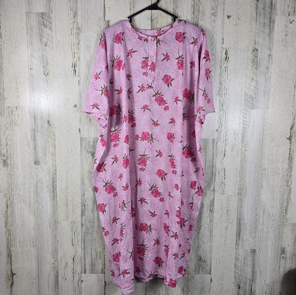 cocoom pink rose night gown one size